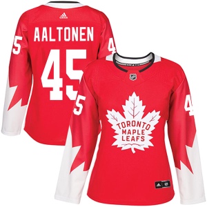 Women's Miro Aaltonen Toronto Maple Leafs Authentic Alternate Jersey - Red