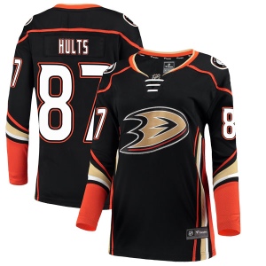 Women's Mitch Hults Anaheim Ducks Authentic Home Jersey - Black