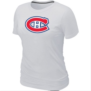 Women's Montreal Canadiens Big & Tall Logo T-Shirt - - White