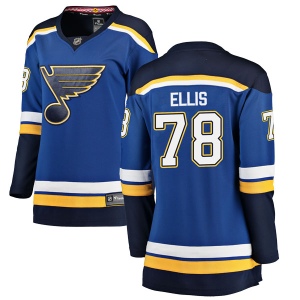 Women's Morgan Ellis St. Louis Blues Breakaway Home Jersey - Blue