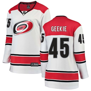 Women's Morgan Geekie Carolina Hurricanes Breakaway Away Jersey - White