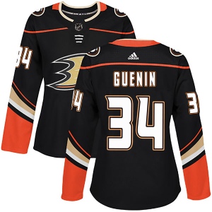 Women's Nate Guenin Anaheim Ducks Authentic Home Jersey - Black