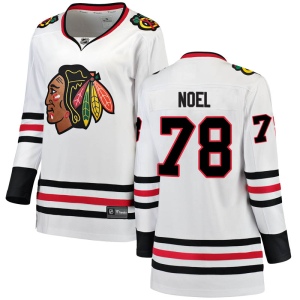 Women's Nathan Noel Chicago Blackhawks Breakaway Away Jersey - White