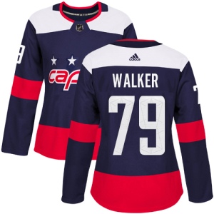 Women's Nathan Walker Washington Capitals Authentic 2018 Stadium Series Jersey - Navy Blue