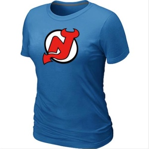 Women's New Jersey Devils Big & Tall Logo T-Shirt - - Blue