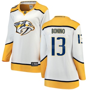 Women's Nick Bonino Nashville Predators Breakaway Away Jersey - White