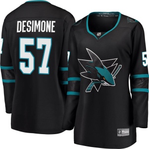 Women's Nick DeSimone San Jose Sharks Breakaway Alternate Jersey - Black