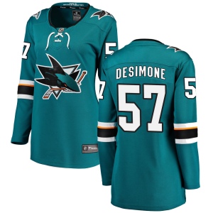 Women's Nick DeSimone San Jose Sharks Breakaway Home Jersey - Teal