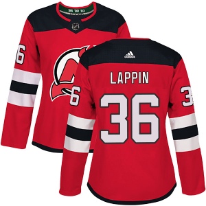 Women's Nick Lappin New Jersey Devils Authentic Home Jersey - Red