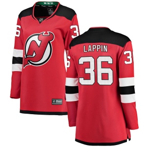 Women's Nick Lappin New Jersey Devils Breakaway Home Jersey - Red