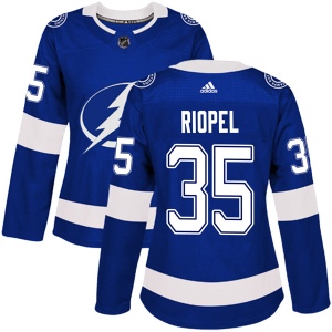 Women's Nick Riopel Tampa Bay Lightning Authentic Home Jersey - Blue