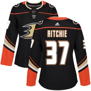 Women's Nick Ritchie Anaheim Ducks Authentic Home Jersey - Black