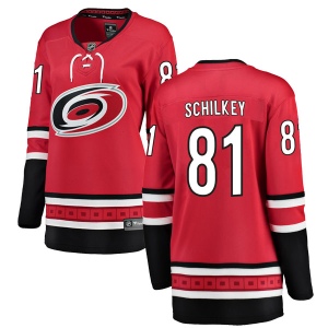 Women's Nick Schilkey Carolina Hurricanes Breakaway Home Jersey - Red