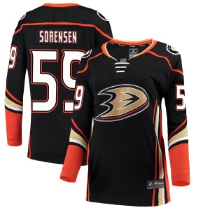 Women's Nick Sorensen Anaheim Ducks Authentic Home Jersey - Black