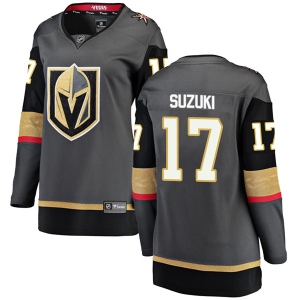 Women's Nick Suzuki Vegas Golden Knights Breakaway Black Home Jersey - Gold