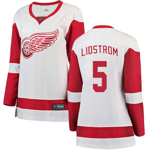 Women's Nicklas Lidstrom Detroit Red Wings Breakaway Away Jersey - White