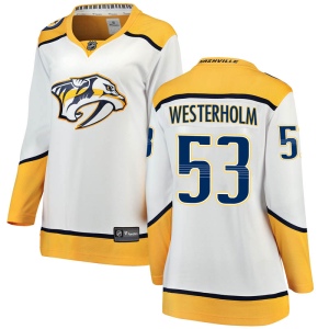 Women's Niclas Westerholm Nashville Predators Breakaway Away Jersey - White