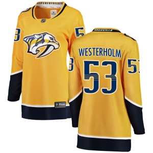 Women's Niclas Westerholm Nashville Predators Breakaway Home Jersey - Yellow