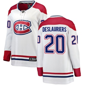 Women's Nicolas Deslauriers Montreal Canadiens Breakaway Away Jersey - White