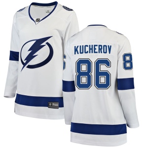 Women's Nikita Kucherov Tampa Bay Lightning Breakaway Away Jersey - White