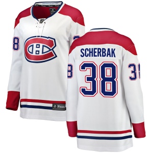 Women's Nikita Scherbak Montreal Canadiens Breakaway Away Jersey - White