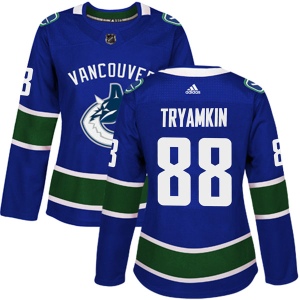 Women's Nikita Tryamkin Vancouver Canucks Authentic Home Jersey - Blue