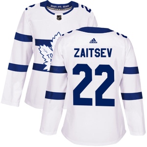 Women's Nikita Zaitsev Toronto Maple Leafs Authentic 2018 Stadium Series Jersey - White