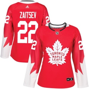 Women's Nikita Zaitsev Toronto Maple Leafs Authentic Alternate Jersey - Red