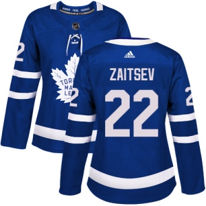 Women's Nikita Zaitsev Toronto Maple Leafs Authentic Home Jersey - Royal Blue