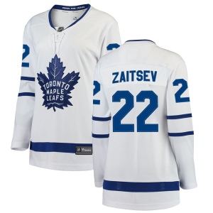 Women's Nikita Zaitsev Toronto Maple Leafs Breakaway Away Jersey - White