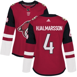 Women's Niklas Hjalmarsson Arizona Coyotes Authentic Burgundy Home Jersey - Red