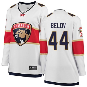 Women's Nikolai Belov Florida Panthers Breakaway Away Jersey - White