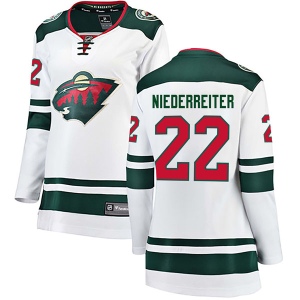 Women's Nino Niederreiter Minnesota Wild Breakaway Away Jersey - White