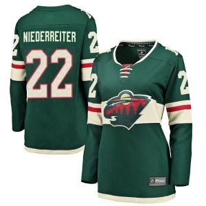 Women's Nino Niederreiter Minnesota Wild Breakaway Home Jersey - Green