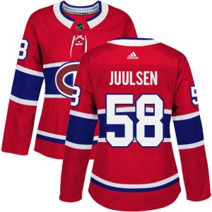 Women's Noah Juulsen Montreal Canadiens Authentic Home Jersey - Red