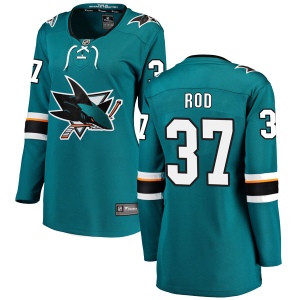 Women's Noah Rod San Jose Sharks Breakaway Home Jersey - Teal