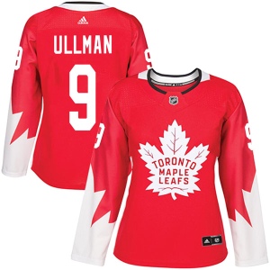 Women's Norm Ullman Toronto Maple Leafs Authentic Alternate Jersey - Red