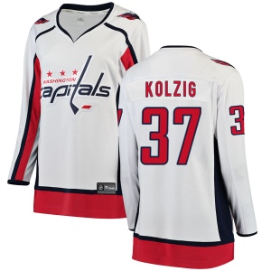 Women's Olaf Kolzig Washington Capitals Breakaway Away Jersey - White