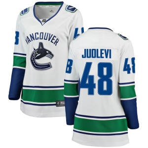 Women's Olli Juolevi Vancouver Canucks Breakaway Away Jersey - White