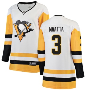 Women's Olli Maatta Pittsburgh Penguins Breakaway Away Jersey - White