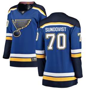 Women's Oskar Sundqvist St. Louis Blues Breakaway Home Jersey - Blue