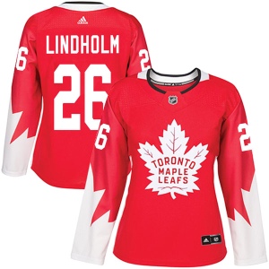 Women's Par Lindholm Toronto Maple Leafs Authentic Alternate Jersey - Red