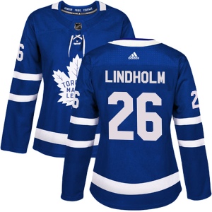 Women's Par Lindholm Toronto Maple Leafs Authentic Home Jersey - Blue