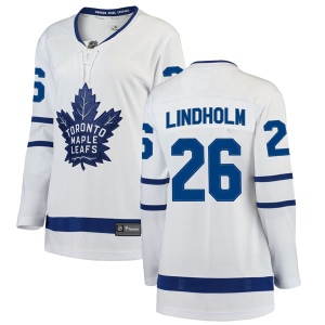 Women's Par Lindholm Toronto Maple Leafs Breakaway Away Jersey - White