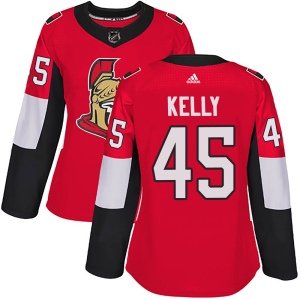 Women's Parker Kelly Ottawa Senators Authentic Home Jersey - Red