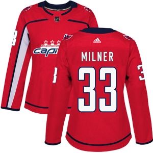 Women's Parker Milner Washington Capitals Authentic Home Jersey - Red