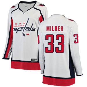 Women's Parker Milner Washington Capitals Breakaway Away Jersey - White