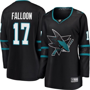 Women's Pat Falloon San Jose Sharks Breakaway Alternate Jersey - Black