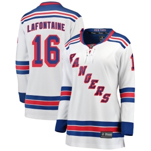 Women's Pat Lafontaine New York Rangers Breakaway Away Jersey - White