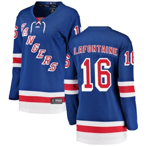 Women's Pat Lafontaine New York Rangers Breakaway Home Jersey - Blue